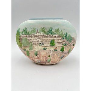 VTG RED LINE STUDIOS 1991 CERAMIC Southwestern Pottery Vase Art